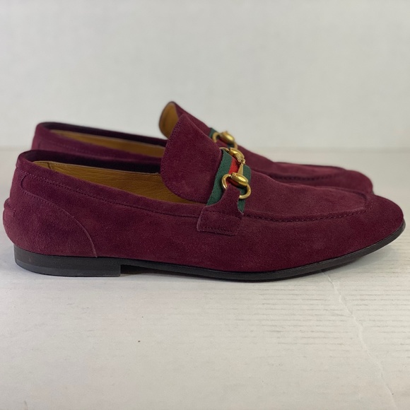 GUCCI BURGUNDY LOAFERS SIZE 10